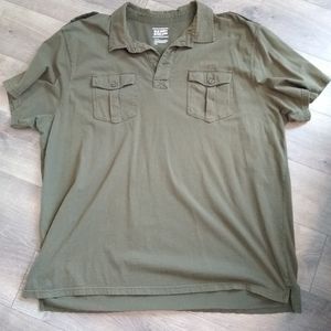 Men's Old Navy Green Collar Shirt Size XXXL